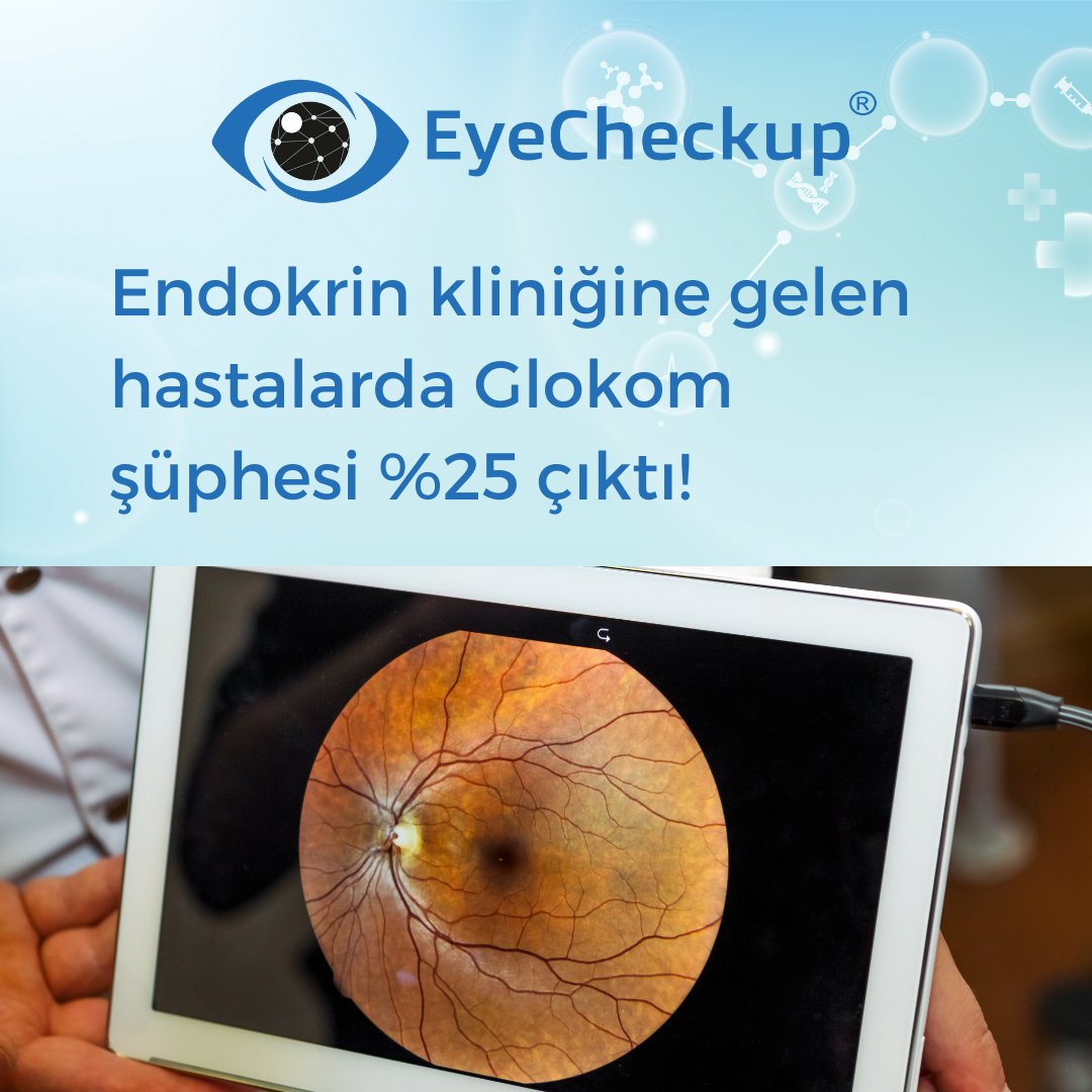 EyeCheckup - Early Diagnosis AI system (@eyecheckup) on Twitter photo EyeCheckup ile 703 Hasta Üzerinde yapılan çalışmada 118’i (%16.785) yüksek şüpheli glokom, 63'ü (%8.96) düşük şüpheli glokom tespit edildi.
EyeCheckup Yapay Zeka tabanlı ERKEN TEŞHİS sistemi.
#glokom  #göztansiyonu  #sarınokta #diyabetikretinopati  #gözhastalıkları #oftalmoloji EyeCheckup ile 703 Hasta Üzerinde yapılan çalışmada 118’i (%16.785) yüksek şüpheli glokom, 63'ü (%8.96) düşük şüpheli glokom tespit edildi.
EyeCheckup Yapay Zeka tabanlı ERKEN TEŞHİS sistemi.
#glokom  #göztansiyonu  #sarınokta #diyabetikretinopati  #gözhastalıkları #oftalmoloji