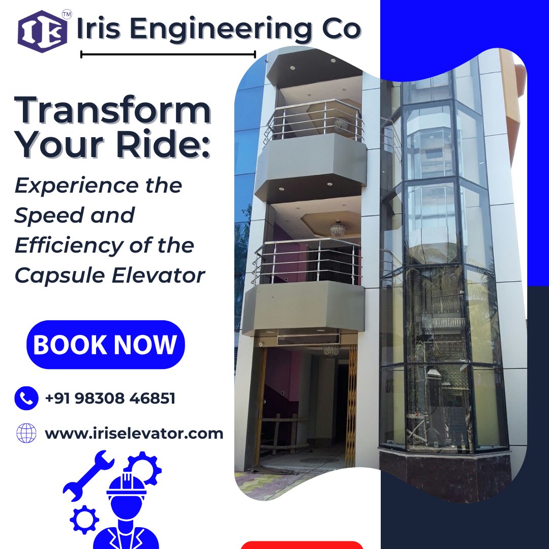 irisengineer's tweet image. Transform Your Ride: Experience the Speed and Efficiency of the Capsule Elevator

Iris Engineering Co.
Website: iriselevator.com
#liftmanufacturerinkolkata #capsulelift  #residentiallift #liftelevator #elevatorservice #irisengineering #liftmanufacturerinkolkata