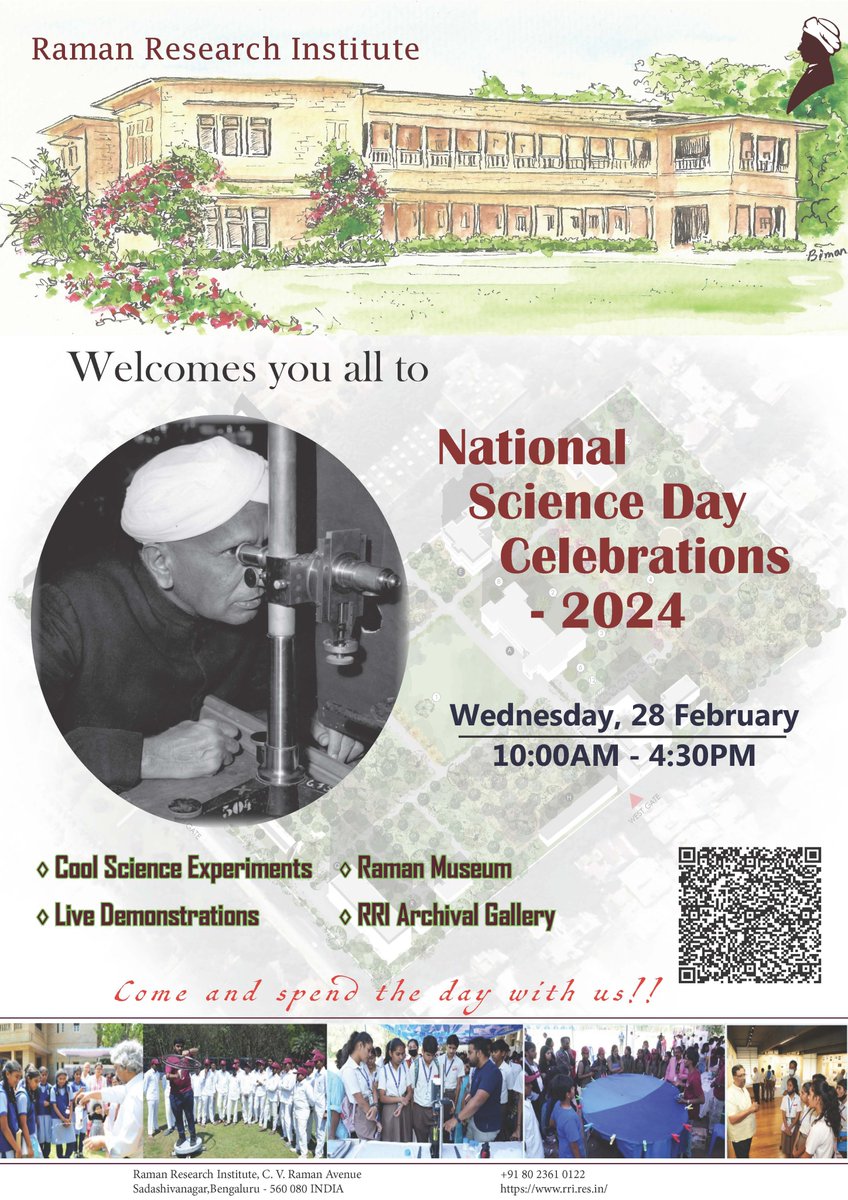 Raman Research Institute (@rri_bangalore) on Twitter photo <a href="/RRI_Bangalore/">Raman Research Institute</a> Invites all to #OpenDay from 9:30 AM to 4:30 PM on the occasion of NationalScienceDay
<a href="/PMOIndia/">PMO India</a> <a href="/PrinSciAdvGoI/">Principal Scientific Adviser, Govt. of India</a> <a href="/IndiaDST/">DSTIndia</a> <a href="/DrJitendraSingh/">Dr Jitendra Singh</a> <a href="/karandi65/">Abhay Karandikar</a> <a href="/guptaakhilesh63/">Dr Akhilesh Gupta</a> <a href="/TarunSouradeep/">Tarun Souradeep</a> <a href="/saurabh_astro/">Saurabh Singh</a> <a href="/SinhaUrbasi/">Urbasi Sinha</a> <a href="/RanjiniRRI/">Ranjini Bandyopadhyay</a> <a href="/wrishic/">Saptarishi Chaudhuri</a> <a href="/RRI_Bangalore/">Raman Research Institute</a> Invites all to #OpenDay from 9:30 AM to 4:30 PM on the occasion of NationalScienceDay
<a href="/PMOIndia/">PMO India</a> <a href="/PrinSciAdvGoI/">Principal Scientific Adviser, Govt. of India</a> <a href="/IndiaDST/">DSTIndia</a> <a href="/DrJitendraSingh/">Dr Jitendra Singh</a> <a href="/karandi65/">Abhay Karandikar</a> <a href="/guptaakhilesh63/">Dr Akhilesh Gupta</a> <a href="/TarunSouradeep/">Tarun Souradeep</a> <a href="/saurabh_astro/">Saurabh Singh</a> <a href="/SinhaUrbasi/">Urbasi Sinha</a> <a href="/RanjiniRRI/">Ranjini Bandyopadhyay</a> <a href="/wrishic/">Saptarishi Chaudhuri</a>