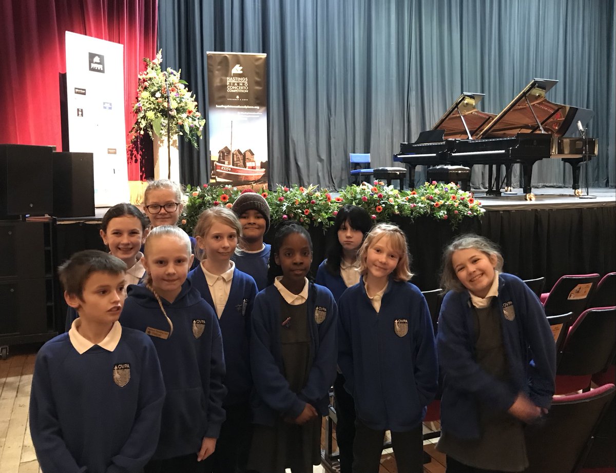 HastingsPiano's tweet image. A group of year 5/6 pupils from Ore Village Primary Academy visited the competition last week. They watched some of the competitors play and enjoyed meeting one of them, Martin Jollet. All the students behaved beautifully throughout - they were a credit to the school! @orevpa