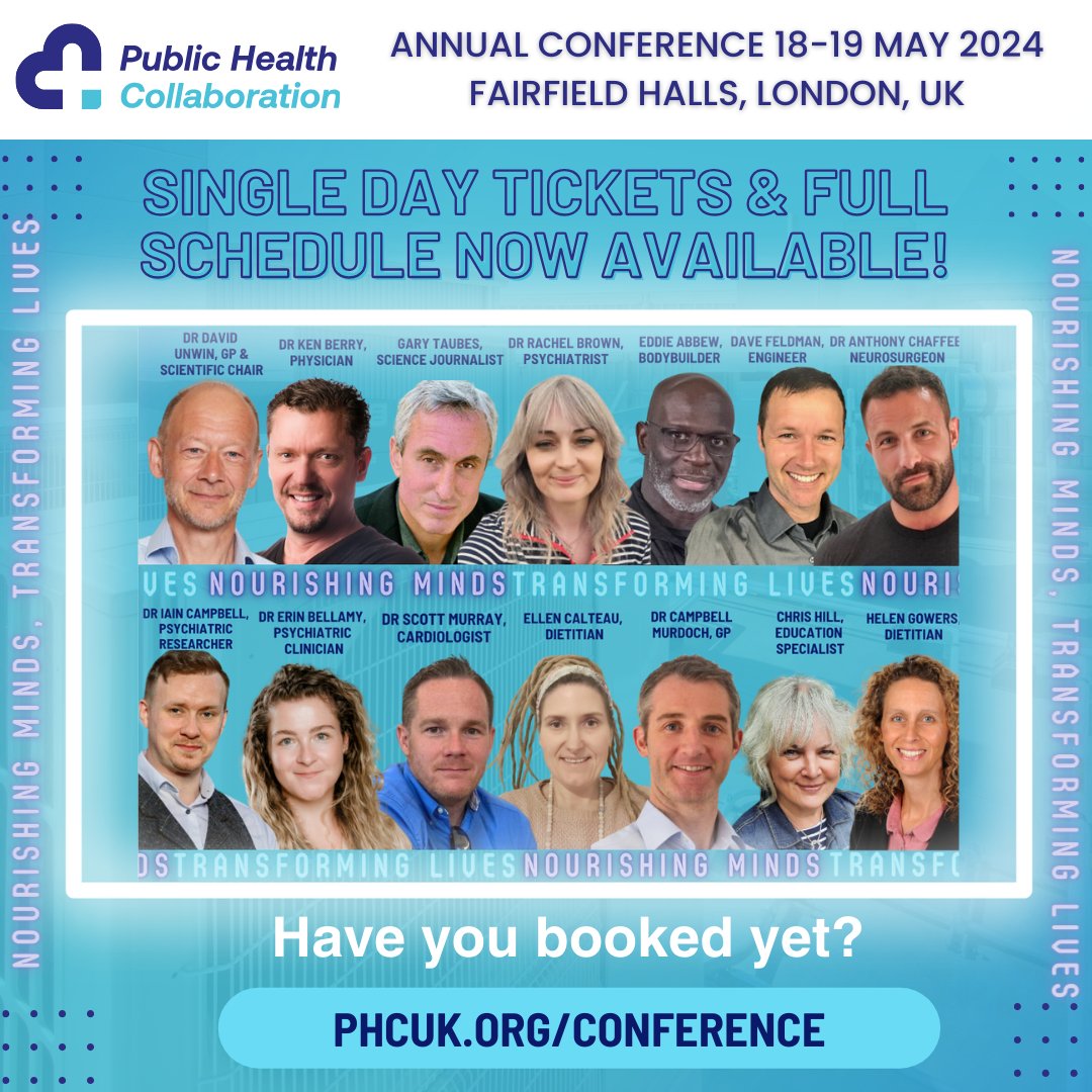 We have now released our single day tickets as well as the full talk schedule. Check it out at phcuk.org/conference We are really looking forward to seeing everyone in May for #PHC2024!