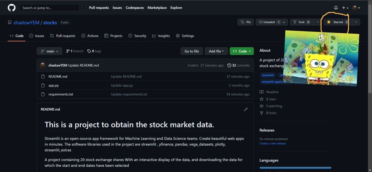shadowYEM's tweet image. مشروع سابق لي في مكتبة Streamlit في لغة بايثون لعلم البيانات  
يحتوي المشروع على 20 سهمًا للبورصة مع عرض تفاعلي للبيانات ، وتنزيل البيانات التي تم اختيار تواريخ البدء والانتهاء لها .
تفاصيل اكثر : github.com/shadowYEM/stoc…
#Data_Science #Python