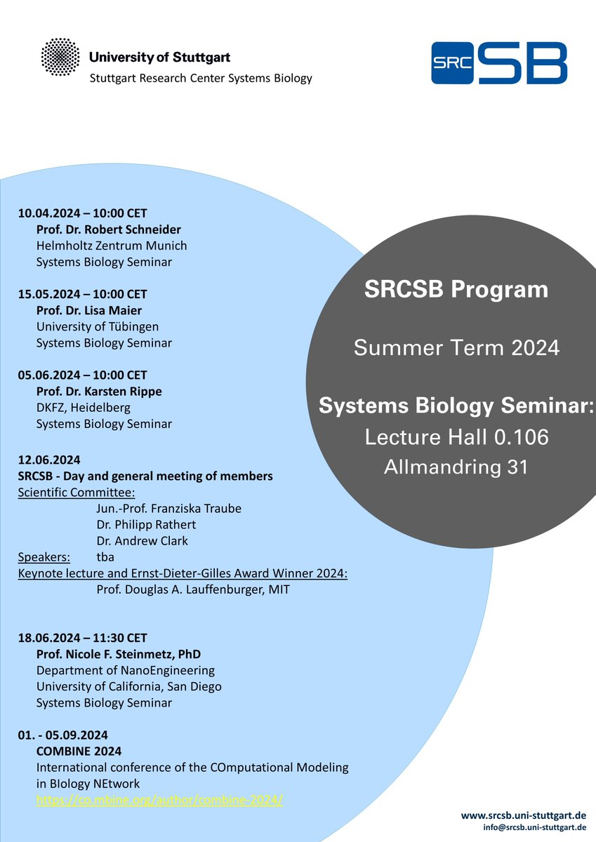 srcsb's tweet image. Out now: our new programme for the summer term!
