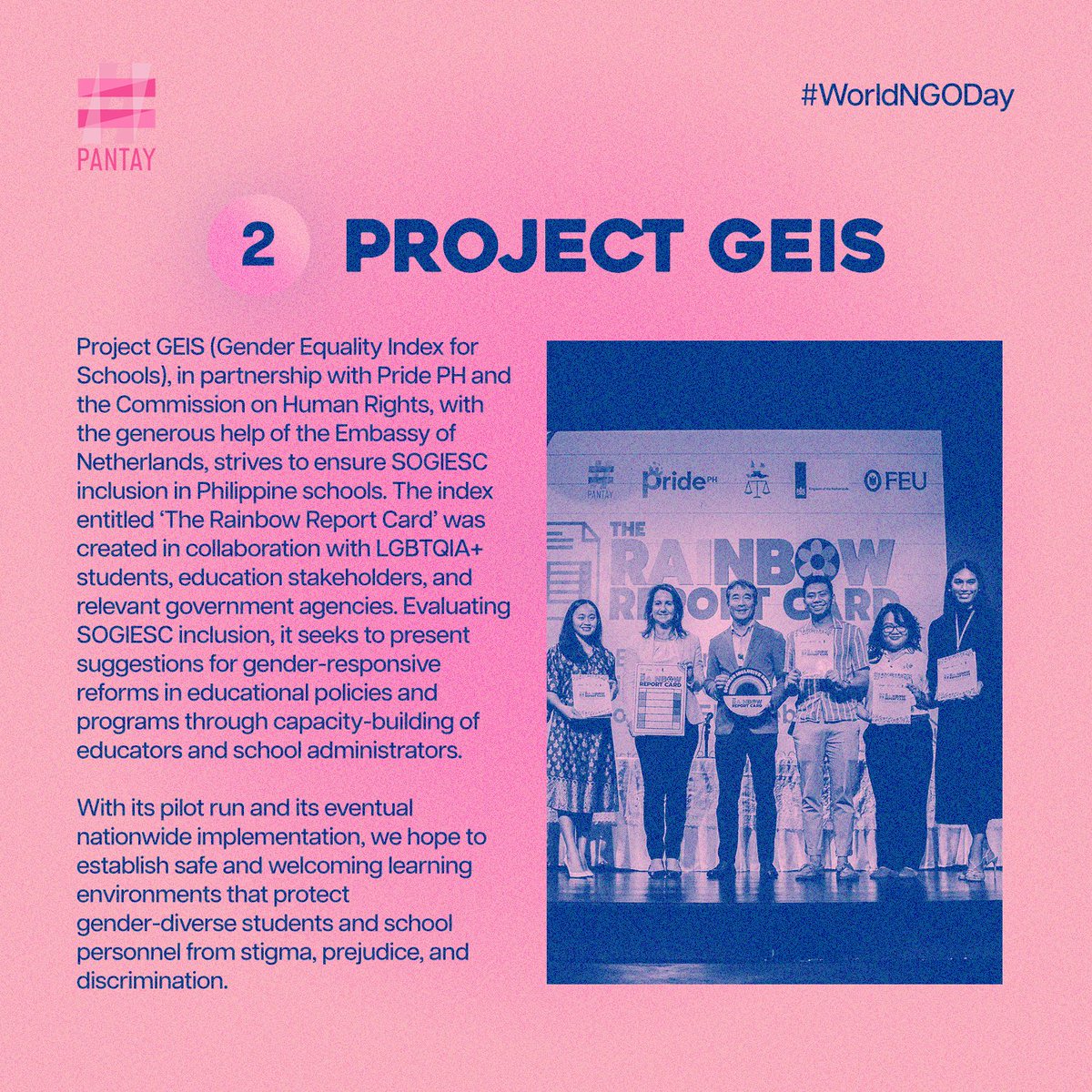 #PANTAYtayo sa pangarap nating lipunan ✊🏼

This #WorldNGODay, join us as we continue our efforts to make our dream society come true — a society where there is #Equality4All 🌈🏳️‍⚧️

#PANTAY