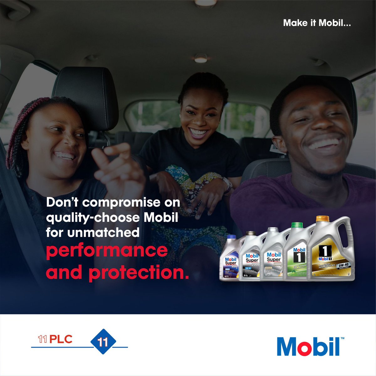 Uncompromising quality for unbeatable performance and protection.
Choose Quality Choose Mobil

#unbeatableperformance #qualityovereverything #mobillubricants #mobilinnigeria