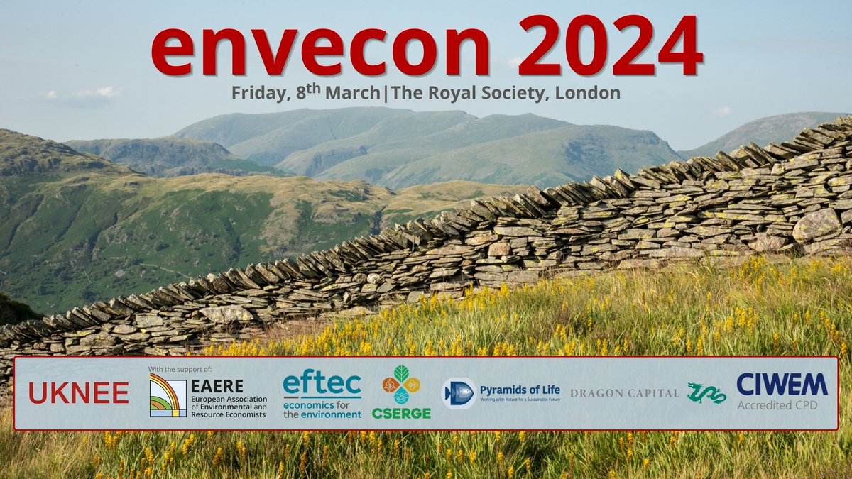 ❗️ Fewer than 10 tickets remain for #envecon 2024❗️ ✅Keynote from @emilyshuckburgh, Director @CambridgeZero ✅Cutting-edge agenda: the latest research ✅Networking ✅CPD Accredited ✅In person and online options Get tickets now: tickettailor.com/events/uknee/1…