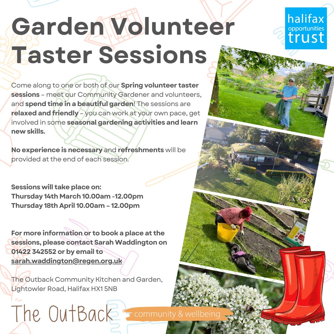 Have you thought about volunteering, but never taken the first step? Would you like to learn more about gardening, but don’t know where to start? Are you interested in finding out more about you can help improve your health and wellbeing through therapeutic gardening?