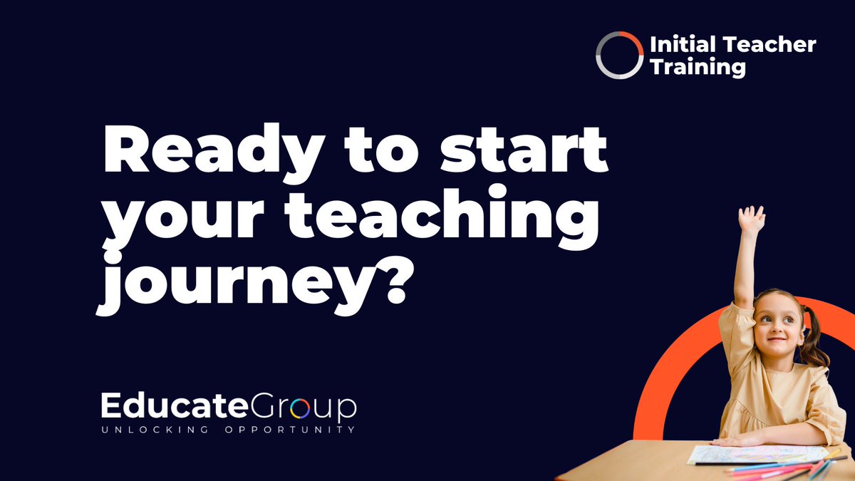 Train in a school near you and get the practical experience you need. 

Discover more today 
👉 ow.ly/Ek8Q50QHKxN

#traintoteach #teach #teachertraining #AOR #ITT #QTS #QTSjourney #educategroup #teacherlife #learntoteach #teacherintraining