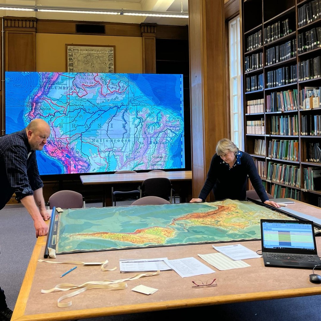 John Rylands Research Institute and Library (@thejohnrylands) on Twitter photo Meet our students, Lise and Peter!
Through their MA in Library and Archives Studies, they are helping to create online catalogue records to make our educational wall maps more accessible. <a href="/UoM_Maps/">Donna Sherman</a> #LibraryPlacements
Check out our MA programme: ow.ly/SCWx50QG1mA Meet our students, Lise and Peter!
Through their MA in Library and Archives Studies, they are helping to create online catalogue records to make our educational wall maps more accessible. <a href="/UoM_Maps/">Donna Sherman</a> #LibraryPlacements
Check out our MA programme: ow.ly/SCWx50QG1mA