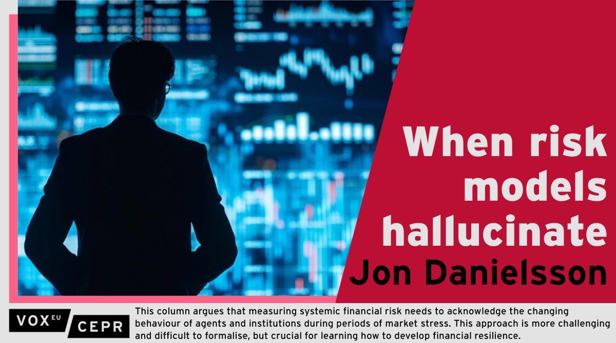 Risk model hallucination in finance occurs when models predict untrained extreme events, emphasising the need to adjust systemic risk measurement for evolving market behaviors and enhance #FinancialResilience. @JonDanielsson @LSEfinance @LSE_SRC ow.ly/xPZb50QxLEb