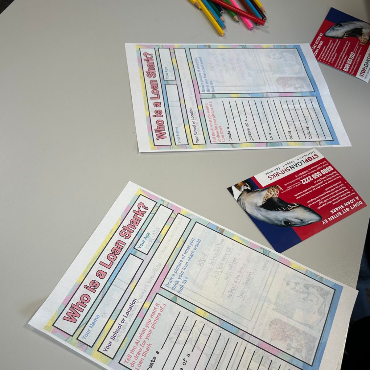 🎨 Take a look at our AI art workshop at Ormiston Bolingbroke Academy, where we confronted the dangers of loan sharks and how to reach out for help.

Together, we unravelled the deceptive facade of loan sharks, using AI to reveal their various disguises.

#halton #StopLoanSharks