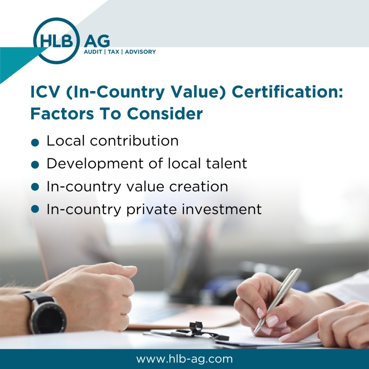 GhalebAntonio's tweet photo. Entities seeking to improve their ICV score need to focus on the key factors showcased here or get in touch with our team at Antonio Ghaleb &amp; Partner CPA (accredited ICV certifier) for professional help: https://t.co/52xqvzjoSG (link in bio)

#ICV #Vision2030 #Qatar #HLBAG https://t.co/qZKCm82uh4