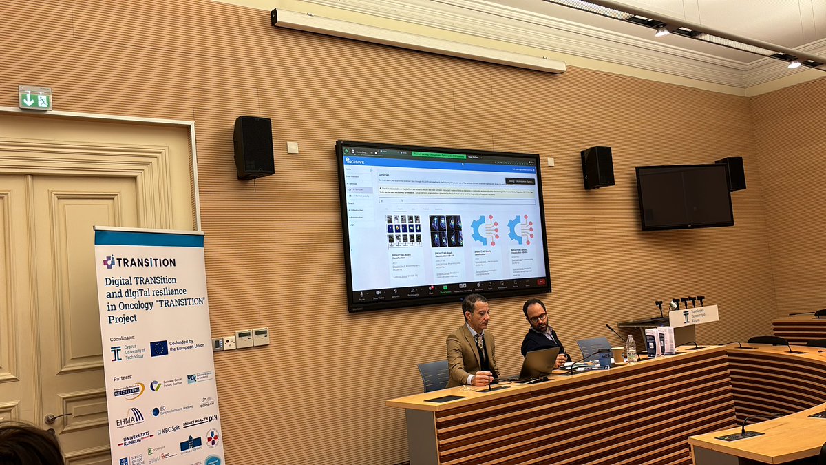 Live demo of the INCISIVE platform showing over 30 #AI services that can detect, classify and prioritise images to streamline #cancer services @IncisiveEu