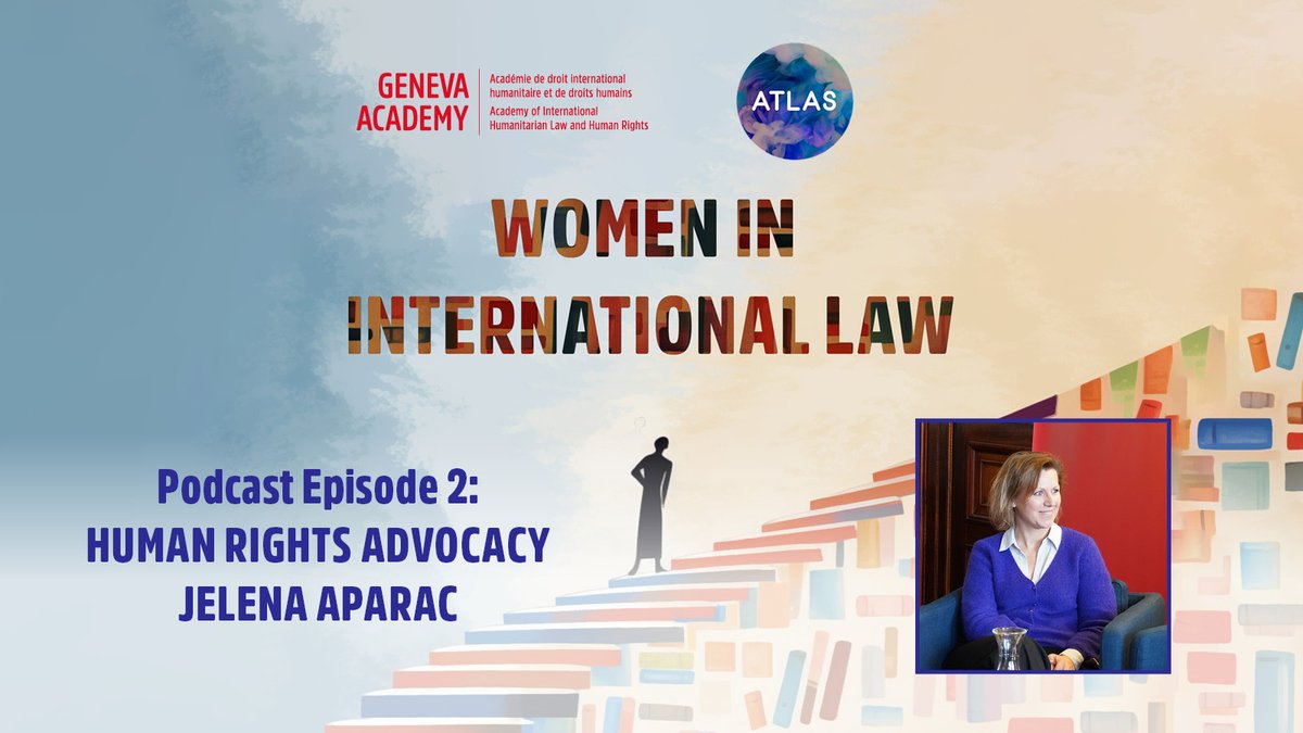 🎙️Listen to the 2nd episode of  #women in #internationallaw w/@atlas_women!

@AparacJelena discusses her #career in #humanrights advocacy with @PaigeMorrowLaw.

🎧On SoundCloud bit.ly/4bPtklY and all the other #podcast platforms!