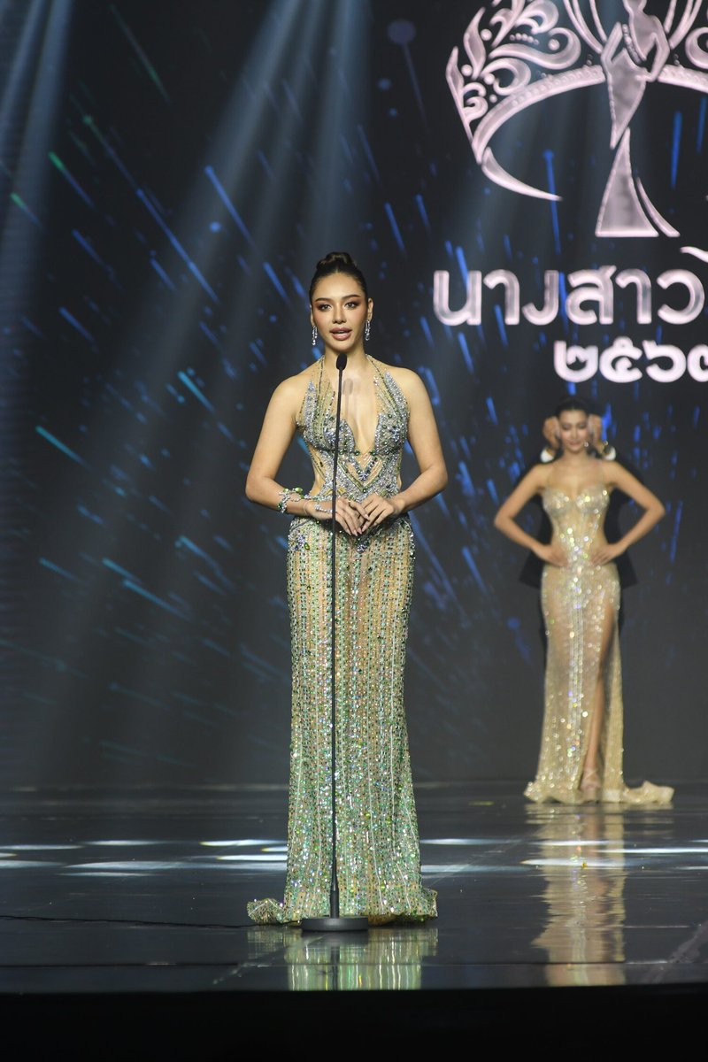 darnons4g's tweet photo. นางสาวไทย 2567 สาวงามผู้ครองมงกุฏได้แก่ MT 11 ดินสอสี พนิดา เขื่อนจินดา สาวงามจากเชียงใหม่ ในขณะที่ รองชนะเลิศอันดับ 1 เป็นของ MT14 ประจวบคีรีขันธ์ นิ้งค์ พรศิริกุล พั่วทา ส่วนผู้กองแคท อาทิติยา เบ็ญจะปัก  คว้ารองชนะเลิศอันดับ 2...
https://t.co/yTVctOnyBM https://t.co/NNyaUGhKrH