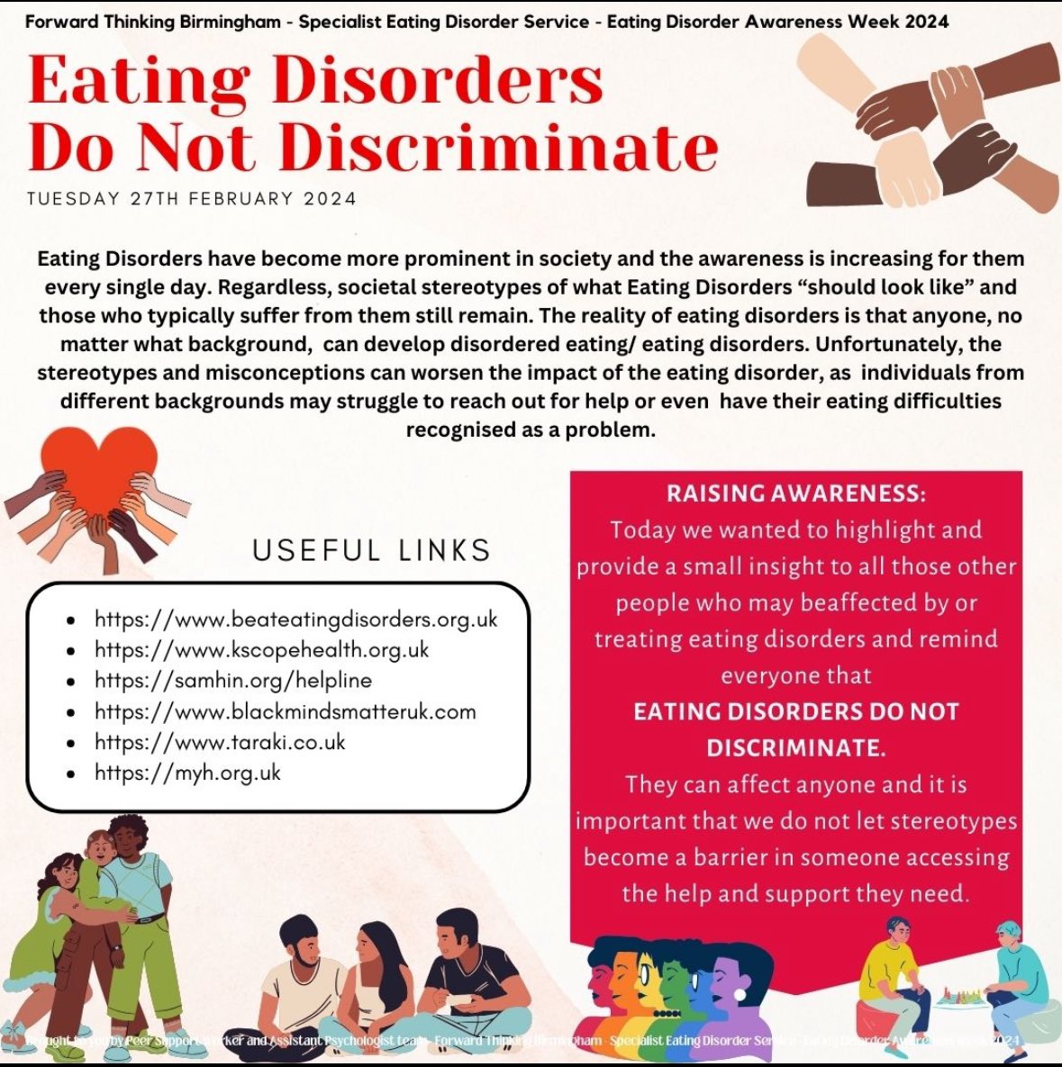 EDAW Day 2 @BWC_NHS SEDs & we’re focusing on reaching out more effectively to meet the needs of our beautifully diverse communities.  ED’s don’t discriminate so our services & systems need 2B ‘Inclusive By Design’. Hear more @LondonEDConf  #LEDC2024 #EatingDisorderAwarenessWeek