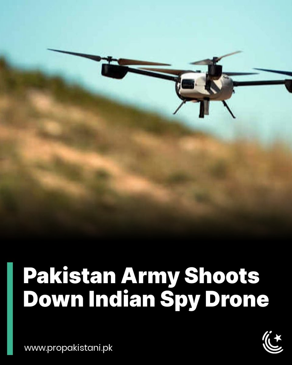ProPakistaniPK's tweet image. Pictures reveal an insignia of the Indian Army, confirming the ownership of the quadcopter.

Read More: propakistani.pk/2024/02/27/pak…

#PakistanArmy #SpyDrone #IndianDrone