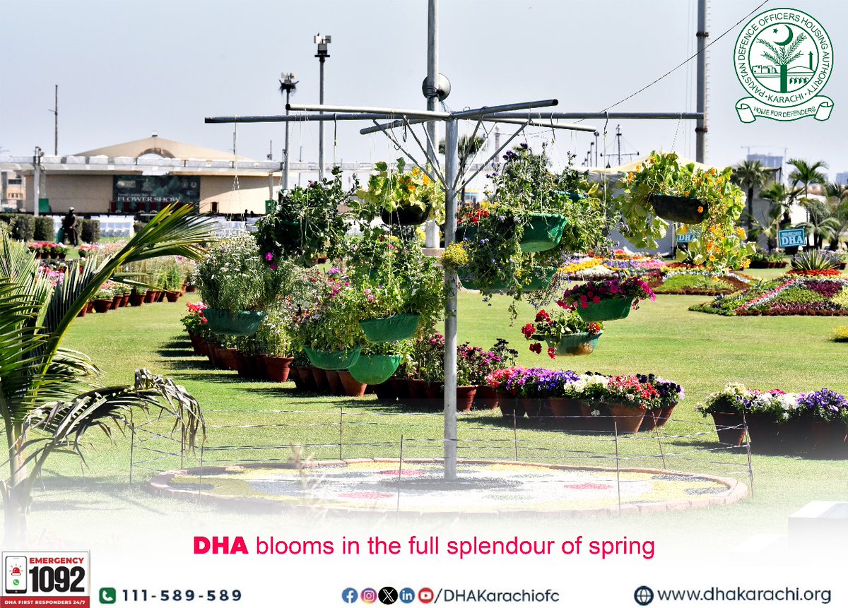 DHAKarachiOfc's tweet image. Celebrate the season of renewal as nature awakens with the colourful bloom of spring flowers

#Spring #Springtime2024 #WelcomeSpring #Renewal #Revival #FYP #NaturePhotography #Photography #Nature #Life #Mornings #Sunshine #Bloom #Flowersinbloom #Flowers #DHAKarachi #DHA