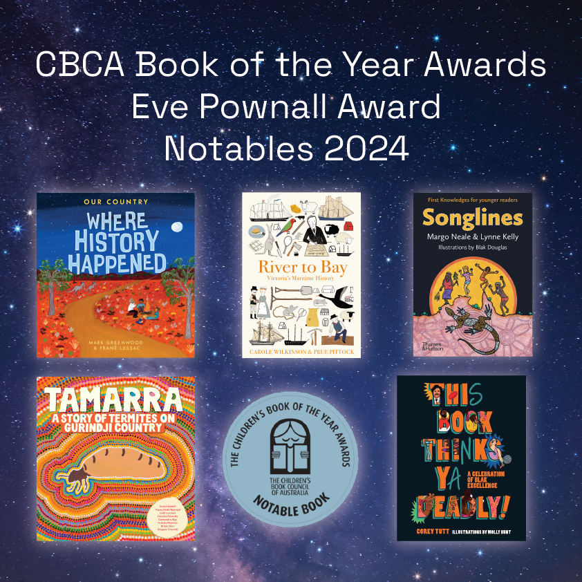 TheCBCA's tweet photo. You thought perhaps that was it! That was just the tense holding out for the last hoorah! Please congratulate the final Notables in our Book of the Year: Eve Pownall Award, our non-fiction category!
#CBCA2024 #ReadingIsMagic https://t.co/JtXsG76Nvn