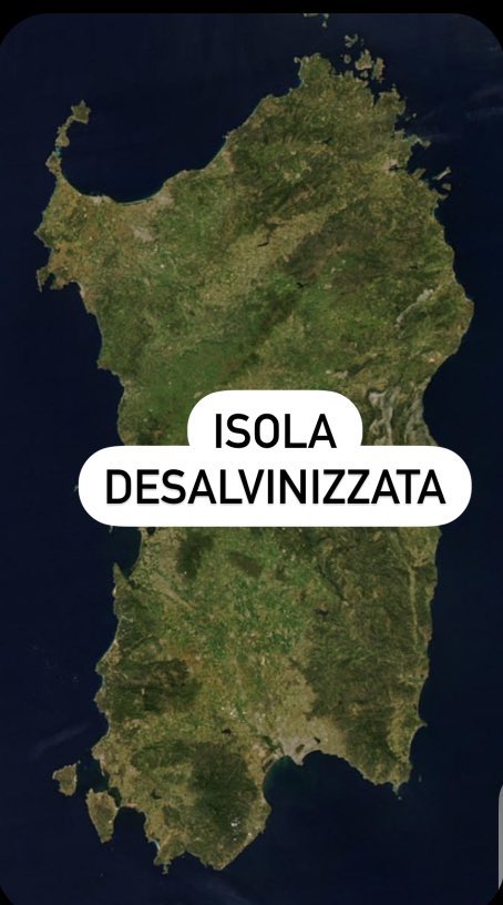 Il primo territorio libero del nostro bel Paese, finalmente!
#ElezioniSardegna2024 
#SalviniPagliaccio 
#LegaMerda