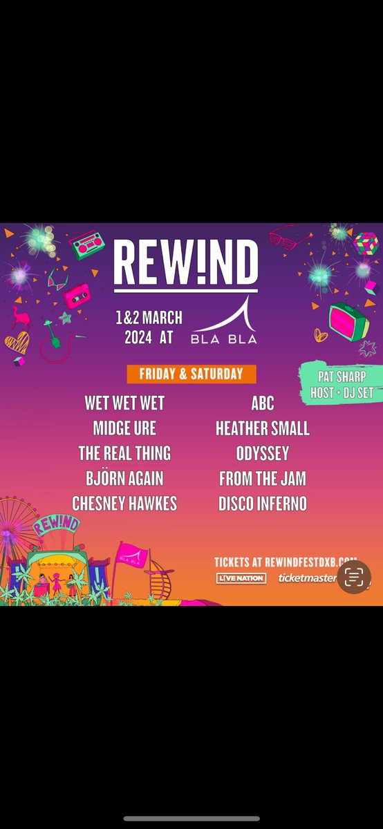 See you Friday & Saturday in Dubai at Bla Bla @rewindfestival rewindfestdxb.com