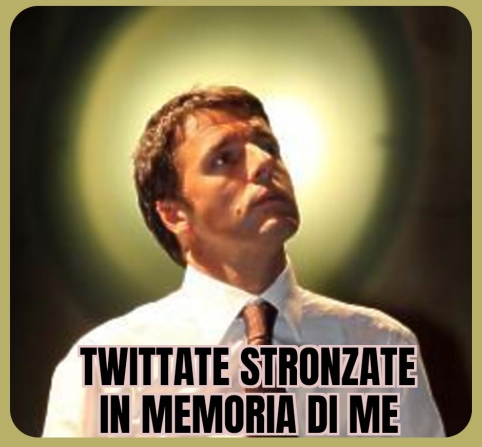 Forza e coraggio...
#RenziFaiSchifo

Comincio io...

La vittoria di Renzi è aver appoggiato il centrosinistra e Todde