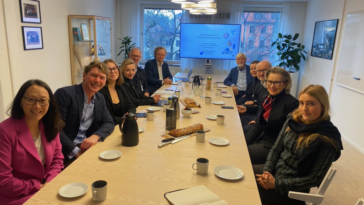 ➡️Constructive meeting with Stefan Olsson @Spesam @moderaterna Member of Parliament & Committee on Foreign Affairs. ➡️Also at the meeting; Peter Wallensteen, Thomas Jonter, @melander_erik, Siri Jansson, @CeciliaWikstrom & members of the Committee on Foreign Affairs, @moderaterna
