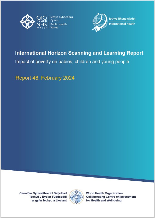 Our new report explores international strategies to tackle the impact of poverty among babies, children and young people. Learn about financial and social support for families and more: phwwhocc.co.uk/resources/inte…