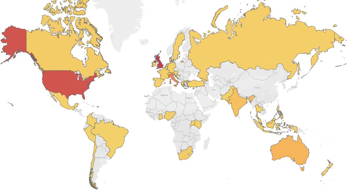 Tom Chivers (@chivers1994) on Twitter photo Because I have nothing better to do than to do data studies in my own time, here's the top 5 countries that have the most Digital PRs:
1) UK - 850
2) USA - 742
3) Italy - 434
4) Australia - 162
5) India - 100
If we scale that up to per capita, the UK is absolutely killing it! Because I have nothing better to do than to do data studies in my own time, here's the top 5 countries that have the most Digital PRs:
1) UK - 850
2) USA - 742
3) Italy - 434
4) Australia - 162
5) India - 100
If we scale that up to per capita, the UK is absolutely killing it!