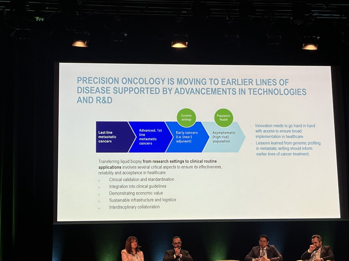 How #precisiononcology is gradually shifting from the metastatic to the early setting of #cancer: #liquidbiopsy and #ctdna may be a valid alternative.
#ngs #ovariancancer #gynaeonco #esmotat2024
<a href="/myESMO/">ESMO - Eur. Oncology</a> <a href="/ESMO_Open/">ESMO Open</a>