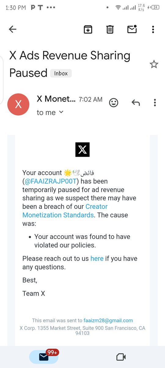 FAAIZRAJP00T's tweet photo. Your call @X 

Unpause or I'm happy to cancel my annual premium subscription.

Your vague no explanation money grab is lame

@elonmusk

My Account @FAAIZRAJP00T https://t.co/1ZNoHHIbgW