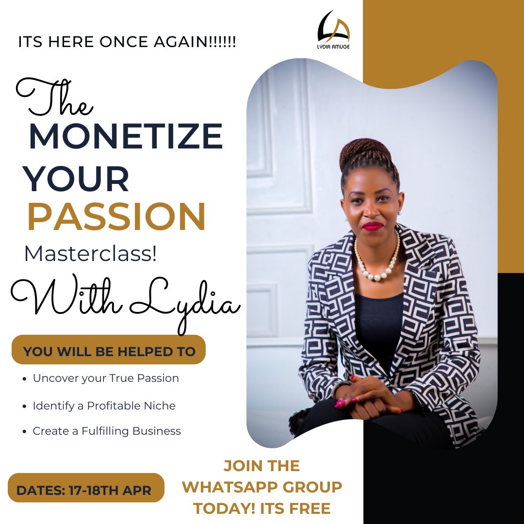 Did you miss my last Masterclass? Well, I have a new one coming up this April. Save the date, and purpose to attend. Here is the link 🔗 to the WhatsApp group, click on it to join the group. chat.whatsapp.com/IpaeozypXsGKYK… Pastor Ezekiel|Dci Juja|Benny Hinn