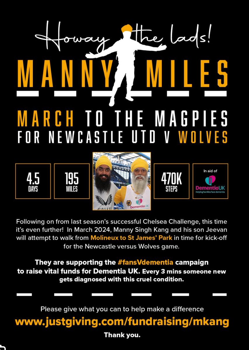 Great to see <a href="/pedalsingh/">Manny Singh Kang</a> on the first stage of his epic walk from Wolves to Newcastle this morning. Lots of support at Gailey Island. To support Manny and his son please do give at justgiving.com/fundraising/mk…
