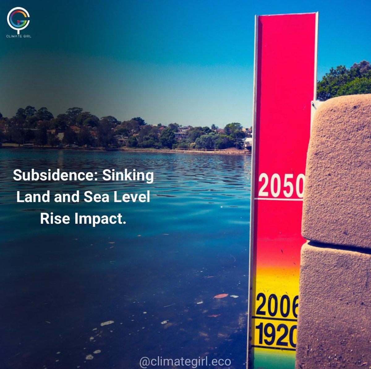 climategirlnft's tweet photo. Subsidence worsens sea level rise impacts by sinking land. Limiting it alongside climate action is vital for resilient coastal planning. 🏝️🌊 #LandSubsidence #SeaLevelRise #environnement #climategirlnft #nft #climategirl #bitcoin #trending2024 #TrendingHot https://t.co/lYqc0Vn5k8