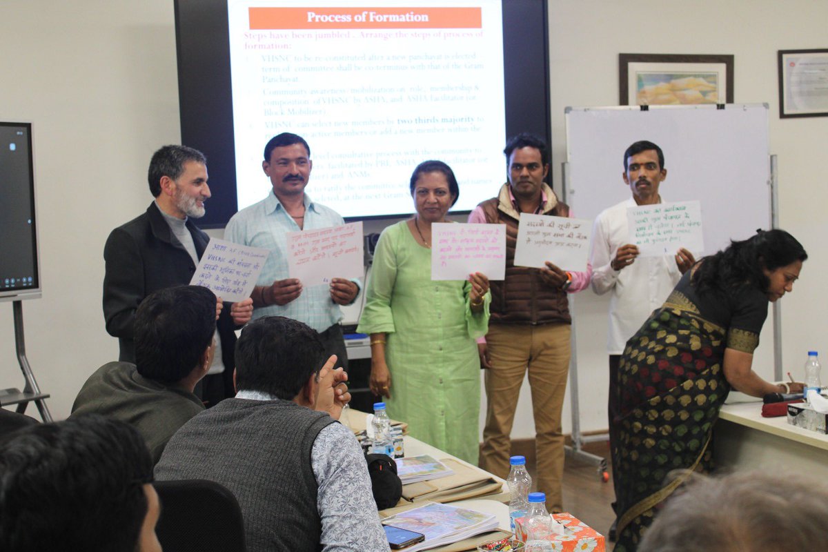 NHSRCINDIA's tweet photo. Training of the third batch of State/UT trainers on #VHSNC and #VISHWAS was organized by @NHSRCIndia from 20 to 22 Feb 2024 for the participants from Chhattisgarh, DD&DNH, Gujarat, Jammu & Kashmir, Maharashtra, Odisha, and Rajasthan.
#NationalHealthMission #HealthcareForAll https://t.co/iQbIffqLtb
