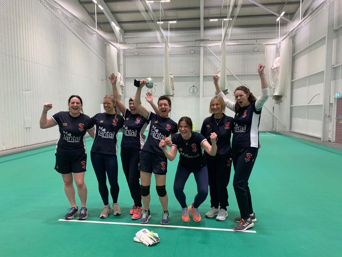 The South Yorkshire Women &amp; Girls Indoor Cricket League Finals Day, Div Two...

🥳 Winners!!! 

Our W&amp;Gs team celebrate winning their first piece of silverware for the trophey cabinet! 🏆 

Fabulous achievement 🏏

#SYWGindoor 
#hergametoo
#thisgirlcan
#indoorcricket