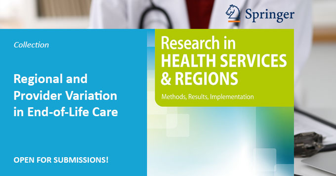 Submit your manuscript to the collection “Regional and Provider Variation in End-of-Life Care”. This interdisciplinary inquiry aims to explore various aspects related to the provision, accessibility, and quality of care in different geographical regions.➡️ link.springer.com/collections/da…