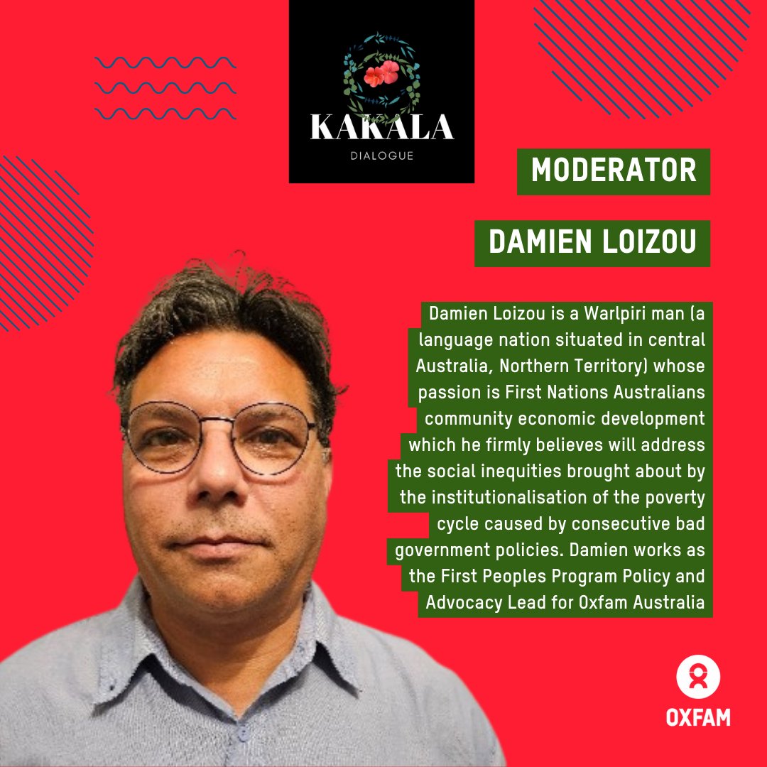 Meet our Moderator! Damien will be moderating our Kakala Dialogue tomorrow the 28th of Feb at 4pm FJT. The talanoa will focus on why NGOs need to call out false solutions and greenwashing in extractivist industries. Register below: oxfam-org-au.zoom.us/meeting/regist… #DecolonisingAid