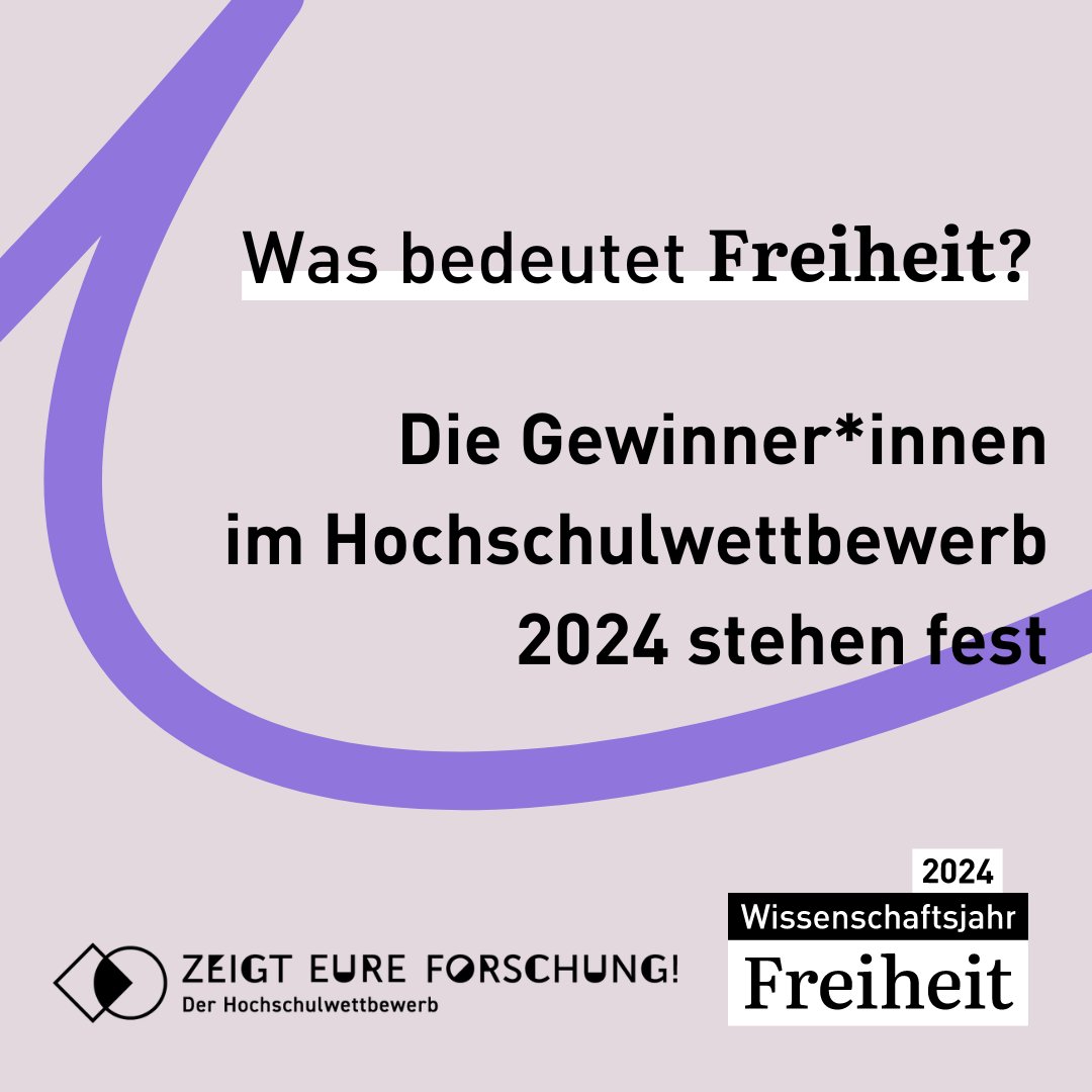 wissimdialog's tweet photo. Freiheit neu gedacht: Die Gewinner*innen im #Hochschulwettbewerb 2024 stehen fest 🎉 
Von Wohnungslosigkeit über Artenschutz bis Kolonialismus erforschen die 12 prämierten Projekte das Thema #Freiheit auf vielfältige Weise. Alle Projekte im Überblick:
https://t.co/ZjOX9g0Z0j
1/2 https://t.co/TNBryci0oE