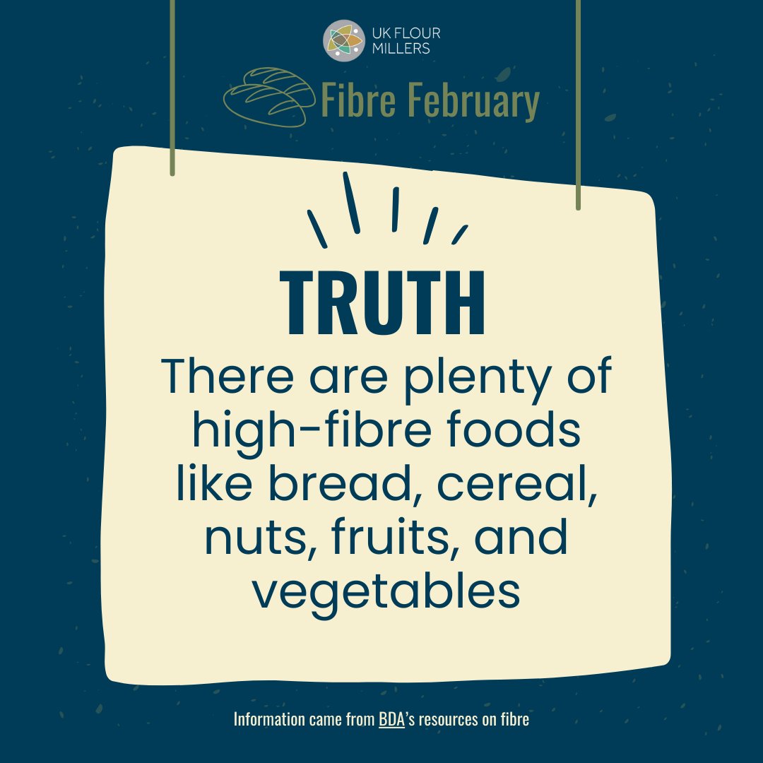 Make your meal #fibre-forward by dressing it up. @BDA_Dietitians recommends adding peanut butter and banana to wholemeal toast or adding extra vegetables to your spaghetti bolognese – a great dinner for #TuesdayTruth. Learn more this #FibreFebruary: bda.uk.com/resource/fibre… #Flour