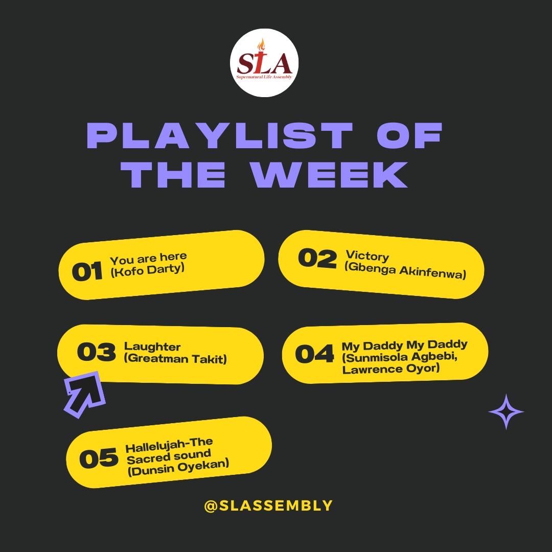 slassembly's tweet photo. A week of rejoicing and laughter; a week of praise and Thanksgiving!

We curated a beautiful playlist for you, you’re welcome.

#SLAis4 #rootedinfaith #slassembly https://t.co/EYk6MDkXYa