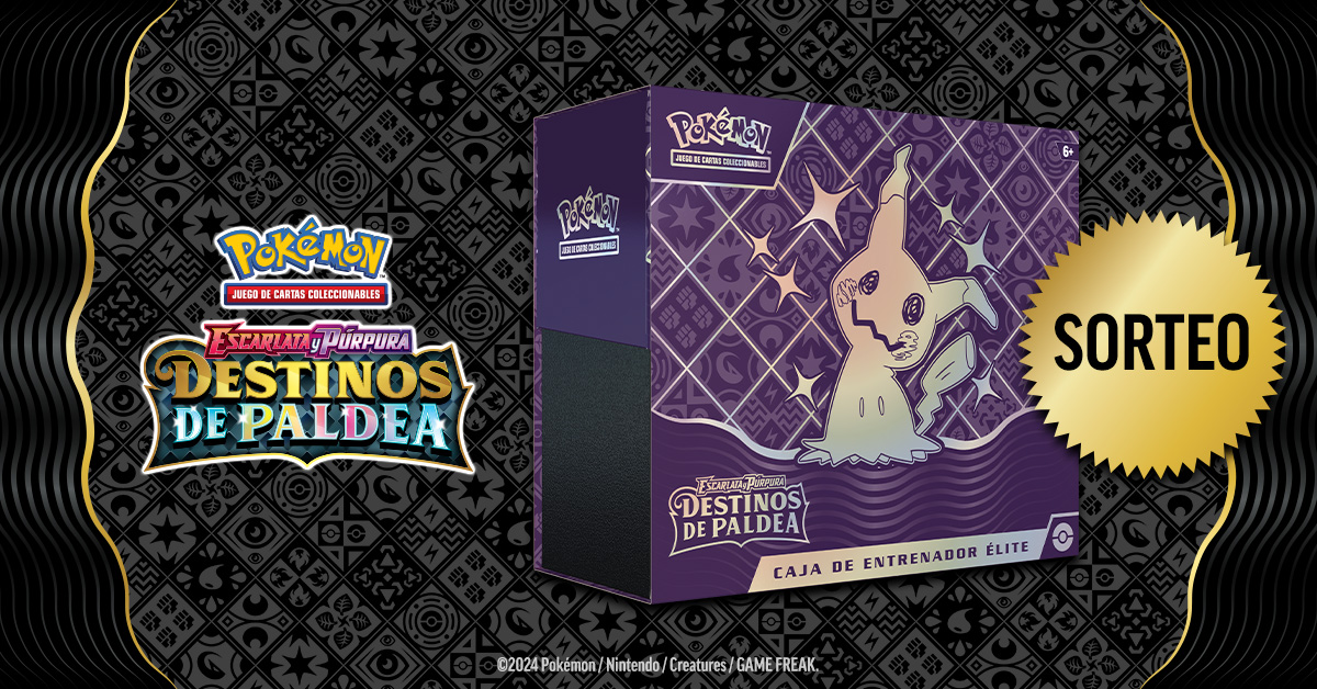 Bandai_es's tweet photo. ⚡️¡Entrenadores! ⚡️

Celebramos el #PokemonDay sorteando dos cajas élite Escarlata y Púrpura Destinos de Paldea 🥰 

¿Qué tienes que hacer para participar? ⬇️
🔴 ¡Síguenos!
🔴 Da Like y RT a esta publicación
🔴 Cuéntanos cuál es tu Pokemon favorito con el HT #PokemonDayConBandai https://t.co/8lsltgs0Jv