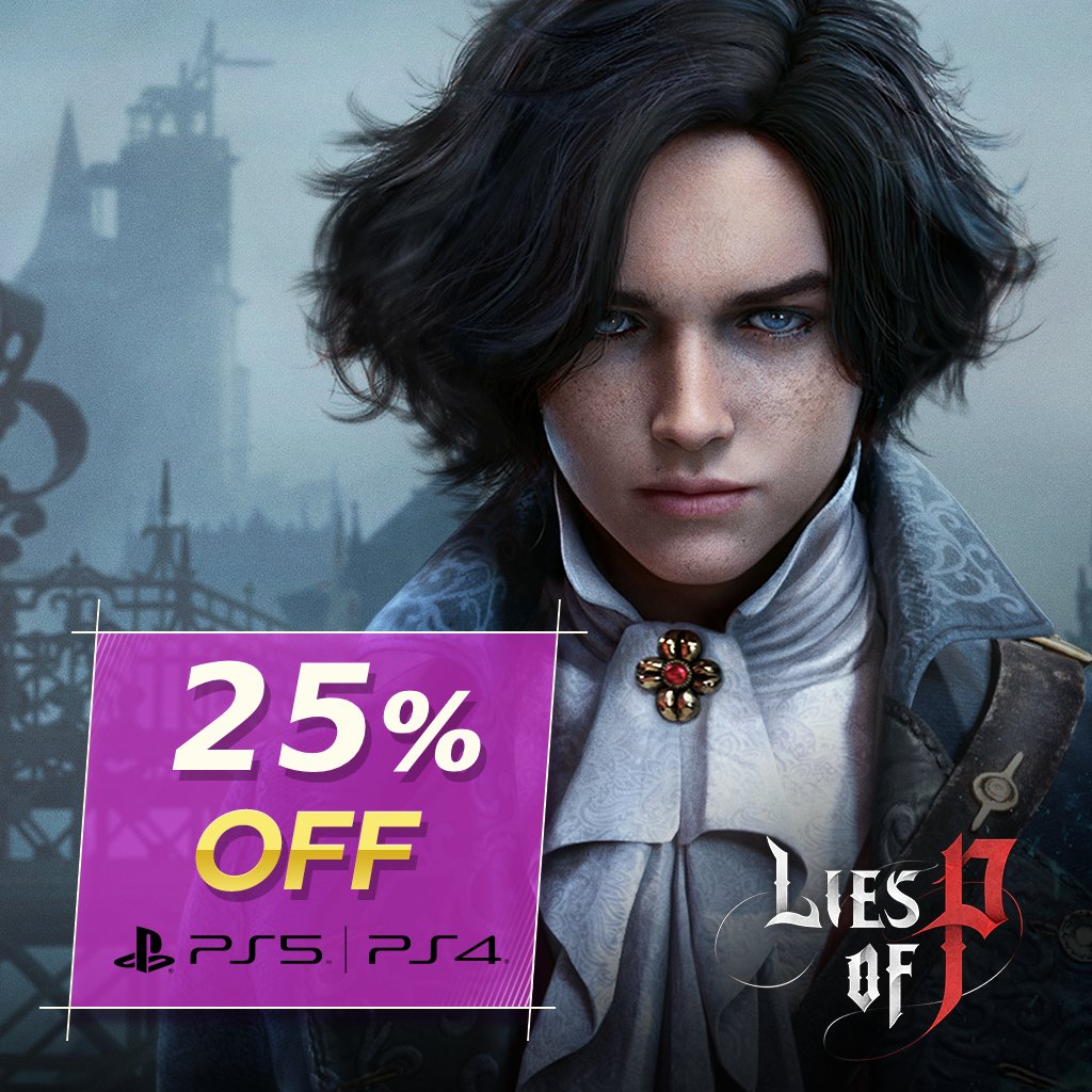 The Mega March Sale has now begun on the PlayStation Store. Meet Lies of P with a 25% discount! You can enjoy the Mega March Sale until March 13th of 2024. #LiesofP