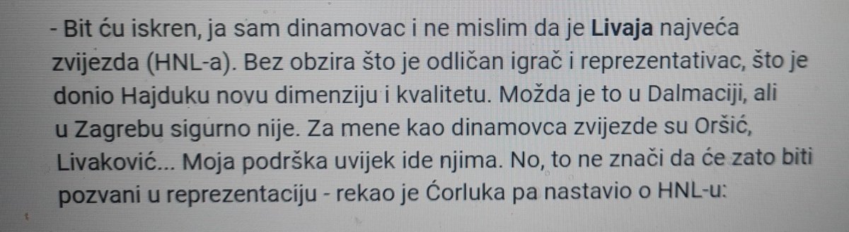 DamirM1983's tweet photo. @MarkoFosnati @Immobile171 @znatizheljni Tebi je isto pjevati mrzim dinamo srp ime to i izjava da za njega Livaja nije najveca zvijezda lige,vec su to Orsic i Livi????
Tebi to normalno?
Kako ga je uvrijedio?Jer je rekao da nije "najveci sin hnla" pa daj me nemoj hebati https://t.co/DUn8bgOZ3s