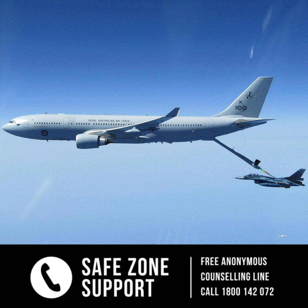 Don’t be afraid to call for back-up if you’re running low. Safe Zone is a free & anonymous counselling line available to all current and ex-serving #YourADF personnel & their families. Our counsellors will help you re-fuel & get back up in the air. Day or night ☎️1800 142 072