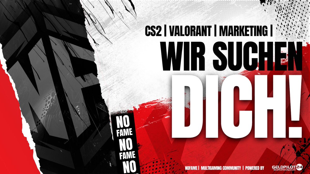 NoFameOfficial's tweet image. Gamer*innen aufgepasst. Erstelle dein eigenes Team und nutze die Vorteile unsere Community. 
~Join the NoFame~

#gaming #cs2 #valorent #community