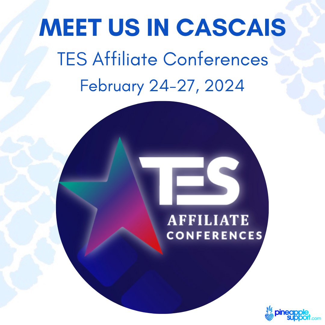 Are you in Portugal at the TES Affiliate Conference?! Come meet Pineapple Support founder @LeyaTanit 🍍

@TheEuroSummit
tesaffiliateconferences.com

#tesaffiliateconference #eurosummit