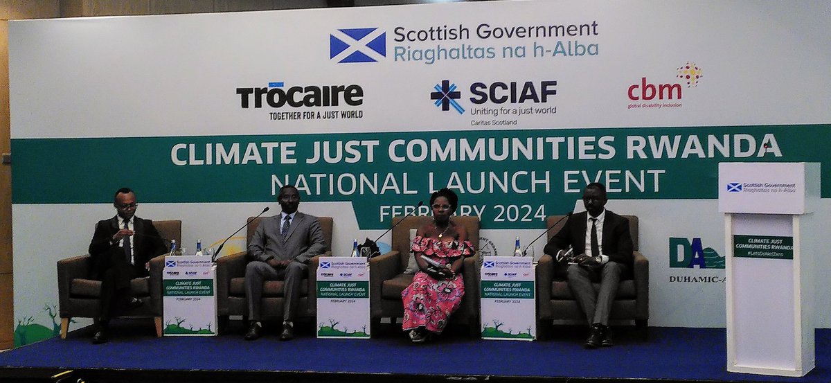 Panel members Exec Dir @RccdnRwanda, community representative, Vice Mayor Gisagara, hearing from the communities themselves. 

@sciaf @trocaire @CBMuk @NUDOR_Rw @RDO_Rwanda @Duhamic1 @DuterimbereO @ScotGovNetZero #LetsDoNetZero