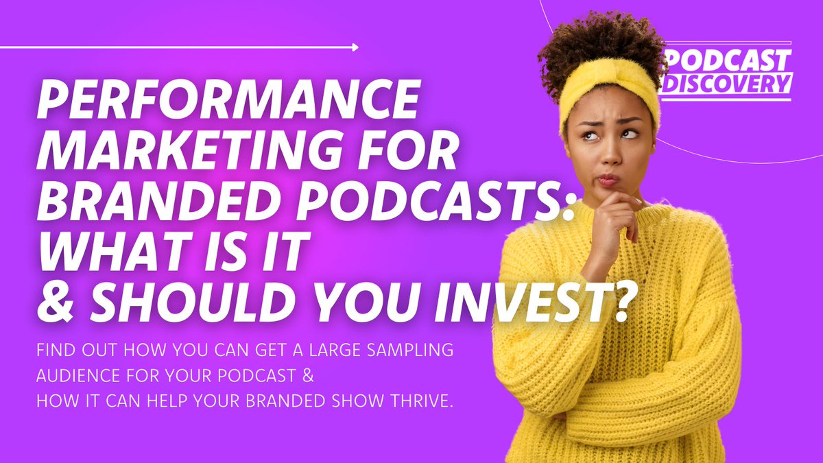 Understanding how performance marketing can help your branded podcast reach a new audience is crucial in figuring out the right marketing investment mix. But, what does performance marketing look like for branded podcasts? Read more to find out: podcastdiscovery.com/2024/02/26/per…