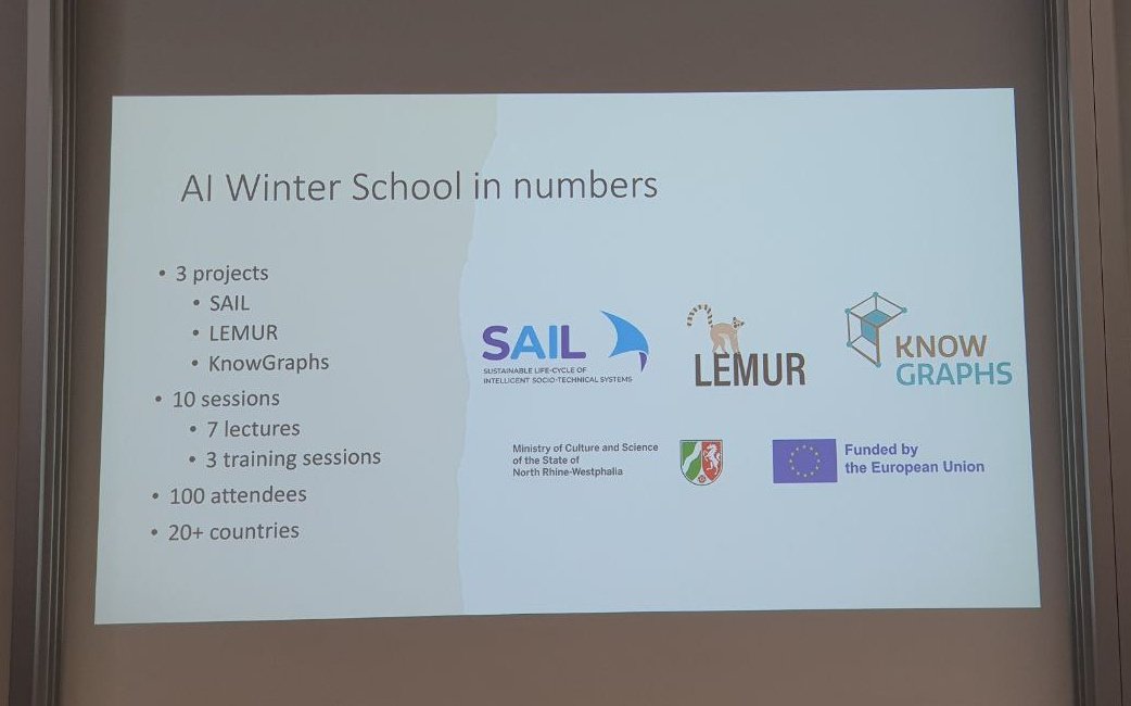 davidmschmidtde's tweet image. It&apos;s a pleasure for me to participate in the @SAIL_network AI Winter School in Paderborn this week!